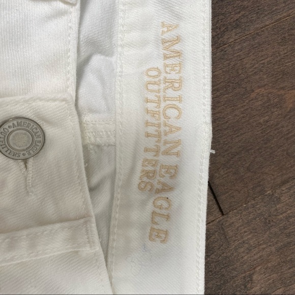 American Eagle White Denim Shorts with Sequins - Picture 6 of 8